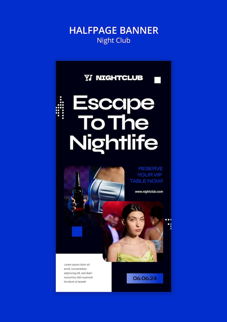 PSD gratuit modèle de club de nuit amusant