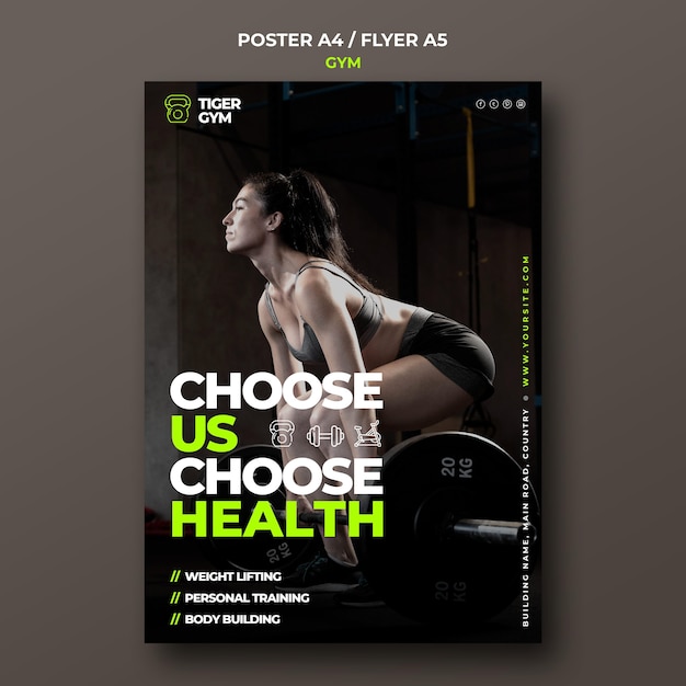 Modèle De Conception D'affiche De Gym