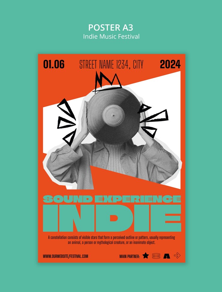 PSD gratuit modèle de conception d'affiche musicale