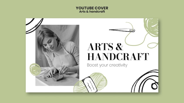 Modèle de conception d'art et d'artisanat
