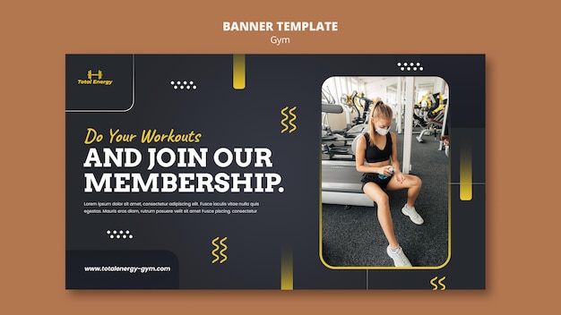 Modèle De Conception De Bannière De Gym