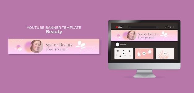 PSD gratuit modèle de conception beauté design plat