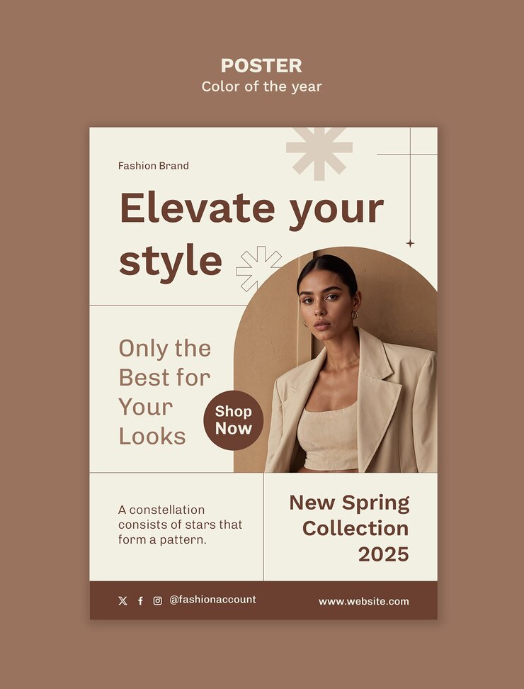 PSD gratuit le modèle de conception de la couleur de l'année