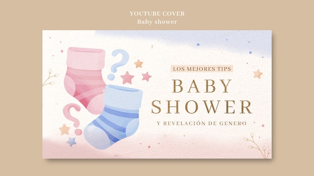 Modèle de conception de la douche pour bébé