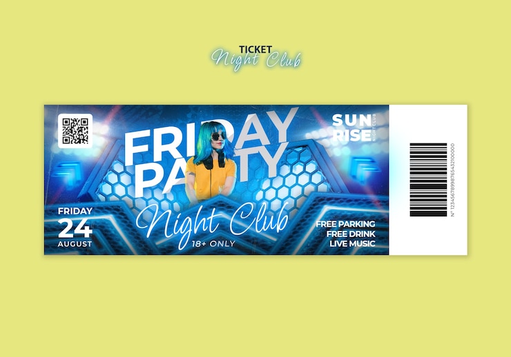 PSD gratuit modèle de conception du club de nuit