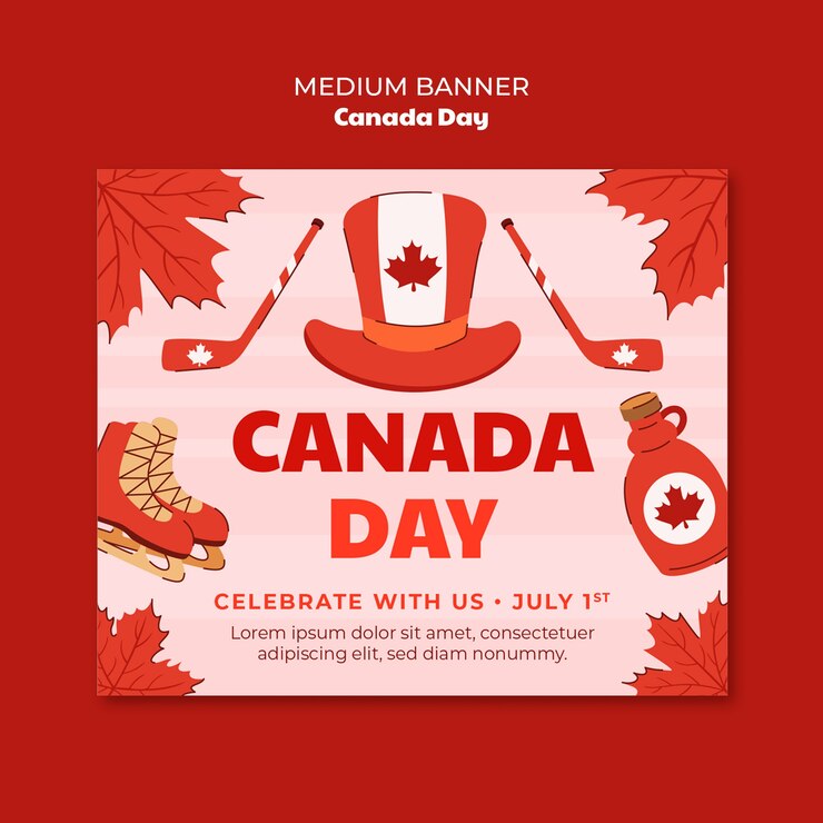 PSD gratuit modèle de conception du jour du canada
