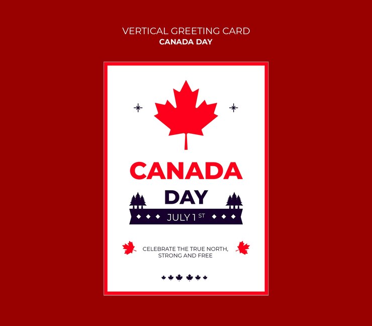 PSD gratuit modèle de conception du jour du canada