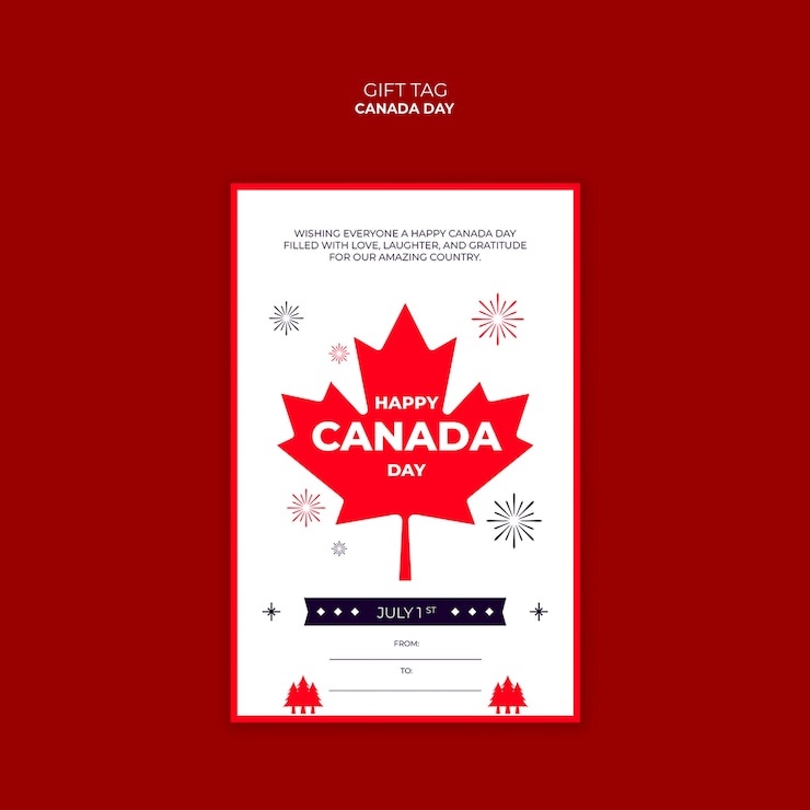 PSD gratuit modèle de conception du jour du canada