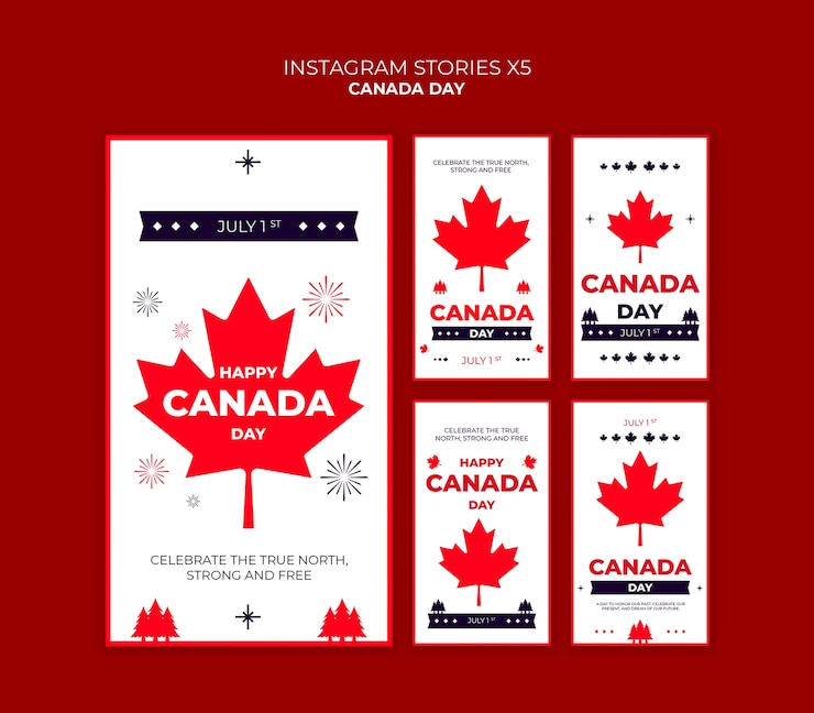PSD gratuit modèle de conception du jour du canada
