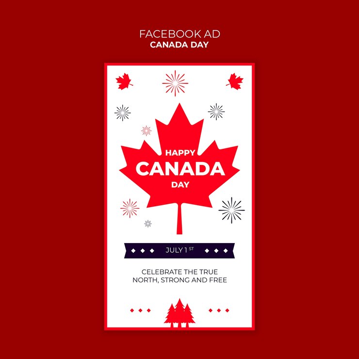 PSD gratuit modèle de conception du jour du canada