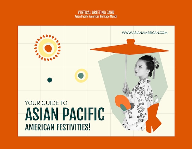modèle de conception du mois du patrimoine asiatique-pacifique américain