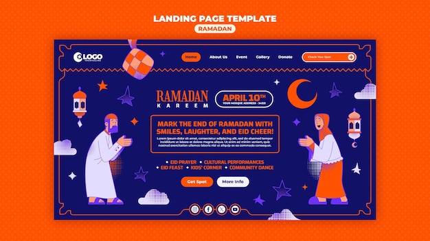 PSD gratuit le modèle de conception du ramadan