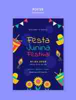 PSD gratuit le modèle de conception de festa junina