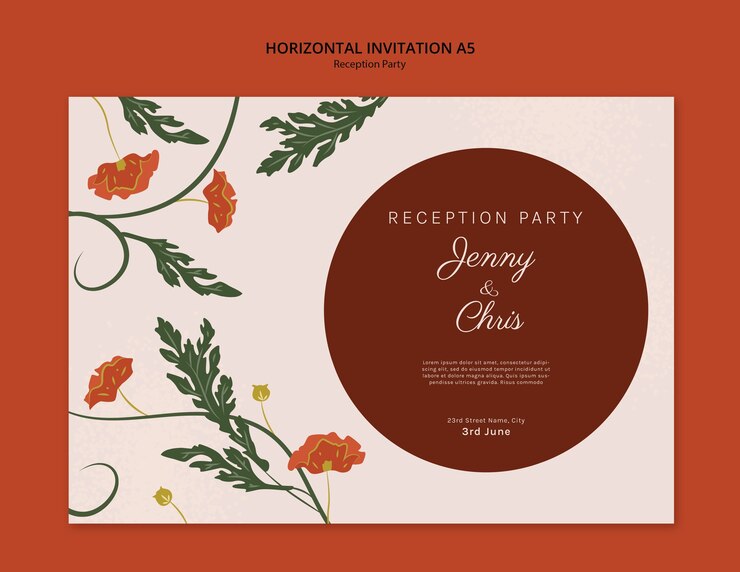 PSD gratuit modèle de conception de la fête de réception