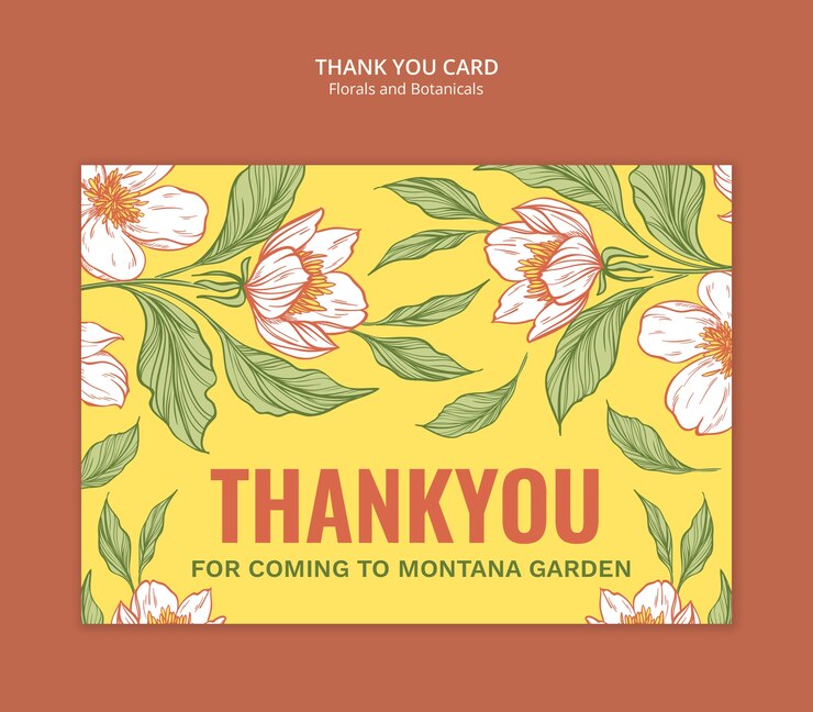 PSD gratuit modèle de conception florale et botanique
