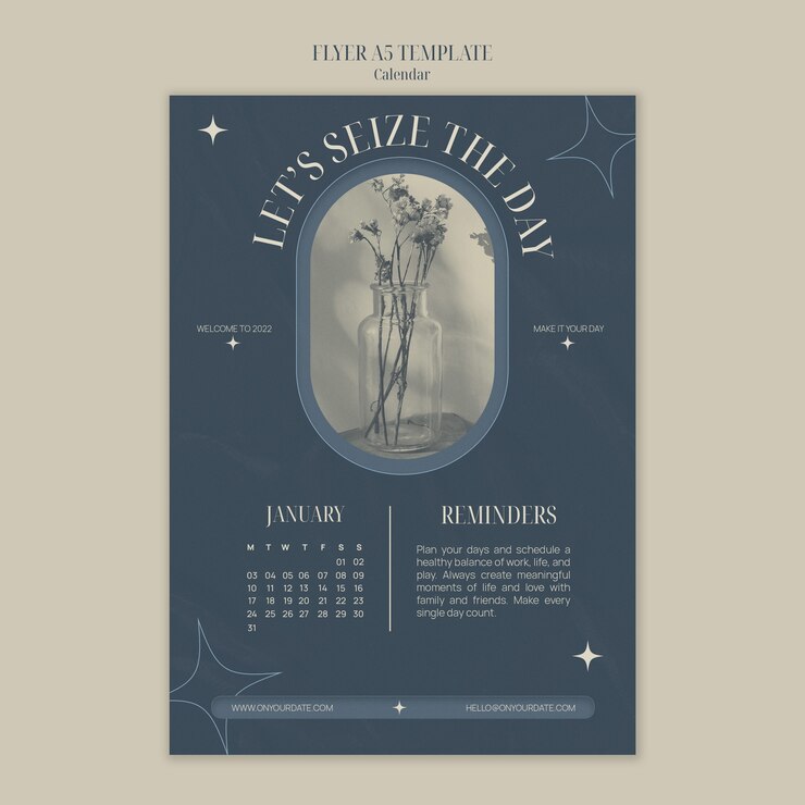 PSD gratuit modèle de conception de flyer de calendriers