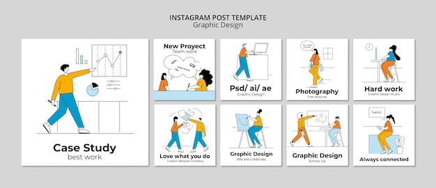 Modèle De Conception Graphique Design Plat