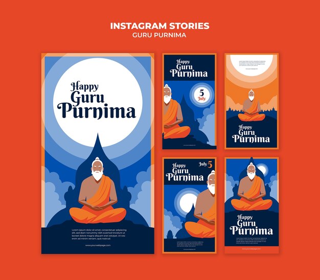 Le modèle de conception de Guru Purnima