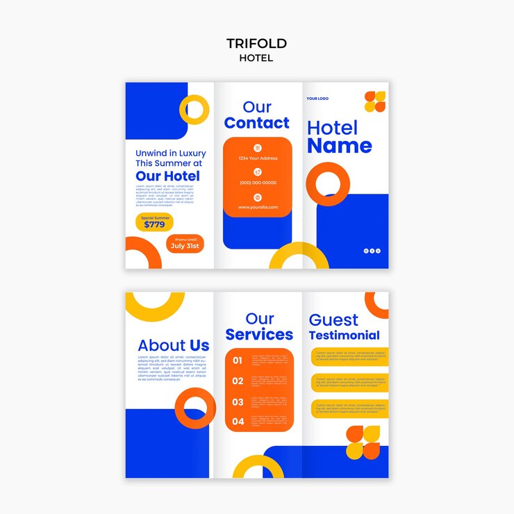 PSD gratuit modèle de conception de l'hôtel