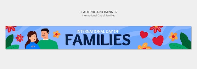 PSD gratuit modèle de conception de la journée internationale des familles
