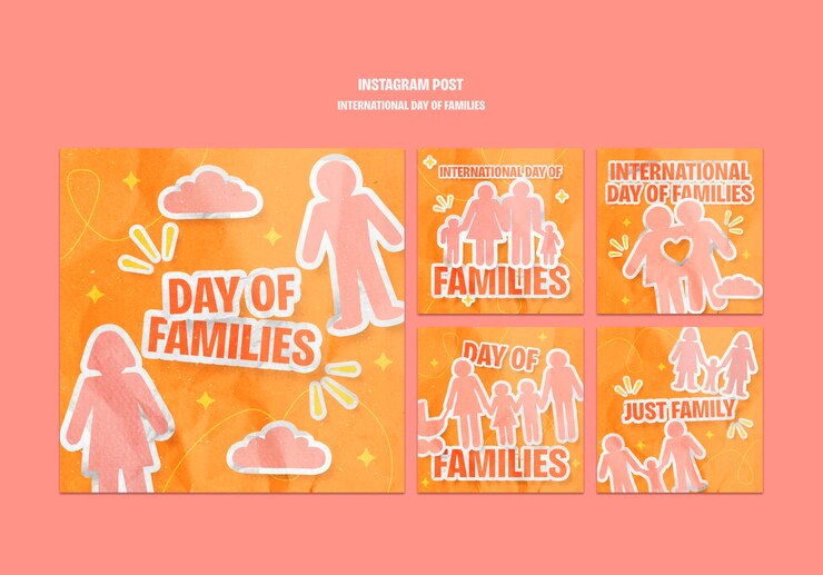 PSD gratuit modèle de conception de la journée internationale des familles