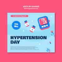 PSD gratuit modèle de conception de la journée mondiale de l'hypertension