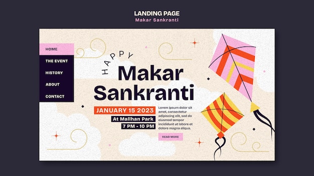 Le Modèle De Conception De Makar Sankranti