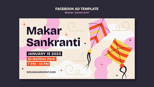 PSD gratuit le modèle de conception de makar sankranti