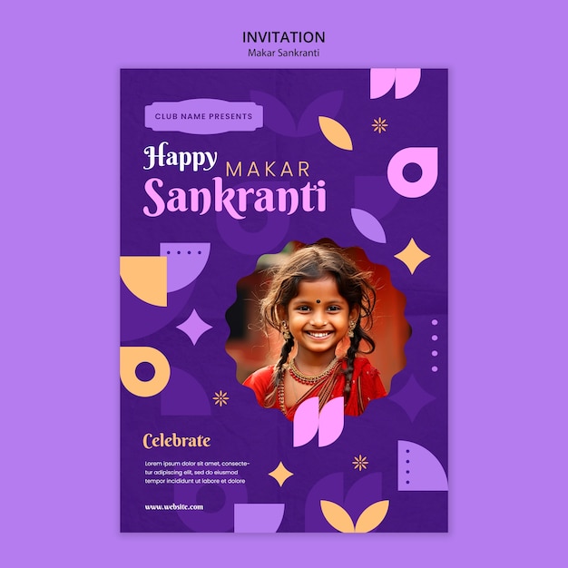 Le Modèle De Conception De Makar Sankranti