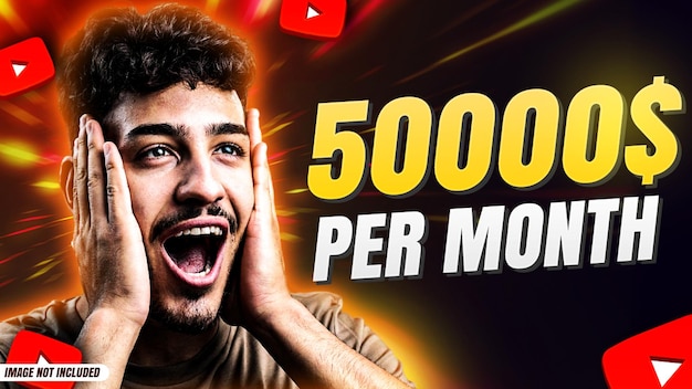 Modèle de conception de miniature créative pour youtube
