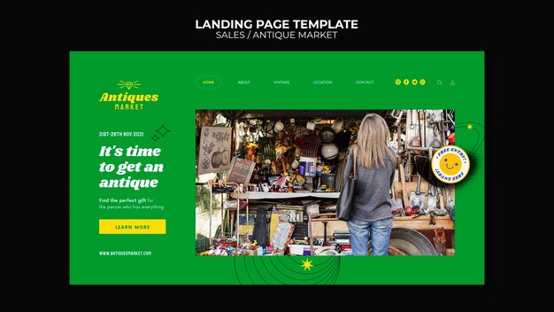 Modèle De Conception De Page De Destination De Vente