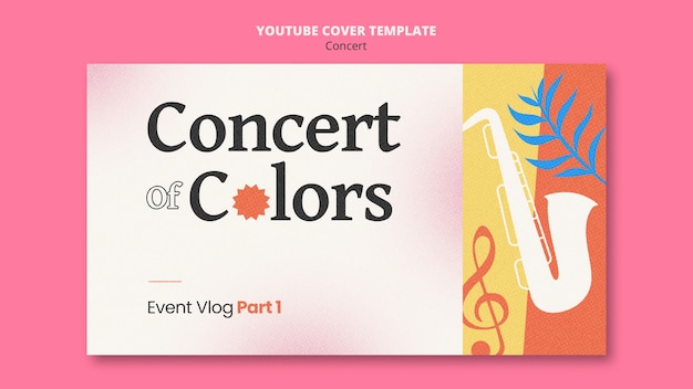 Modèle De Concert Design Plat