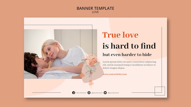 Modèle de couple design plat