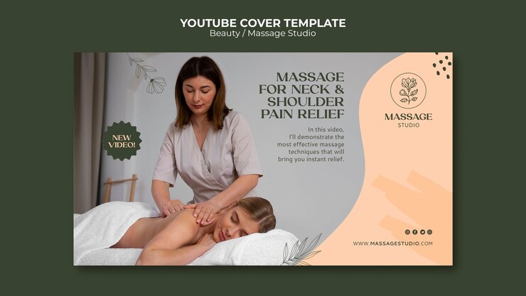 PSD gratuit modèle de couverture de beauté youtube