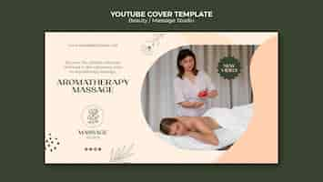 PSD gratuit modèle de couverture de beauté youtube