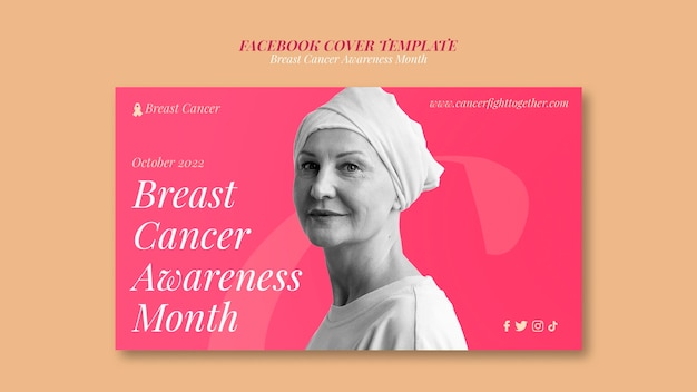 Modèle De Couverture Facebook De La Journée Mondiale Du Cancer Design Plat