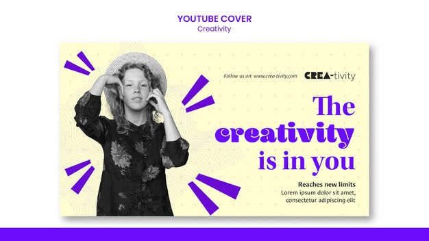 modèle de créativité de conception plate