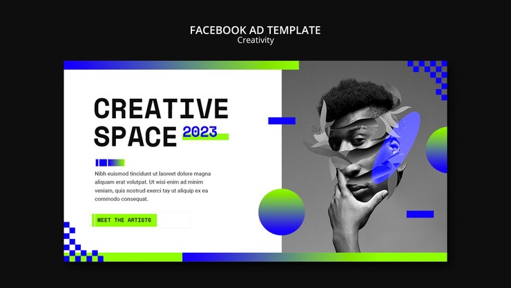 PSD gratuit modèle de créativité design plat