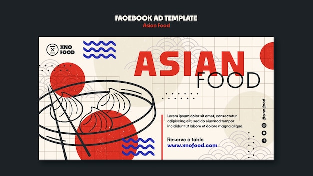 Modèle De Cuisine Asiatique Dessiné à La Main