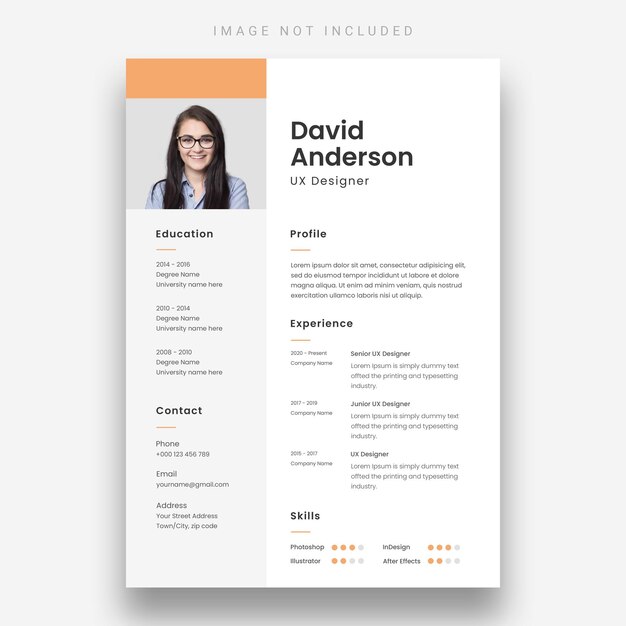 Modèle de CV minimal