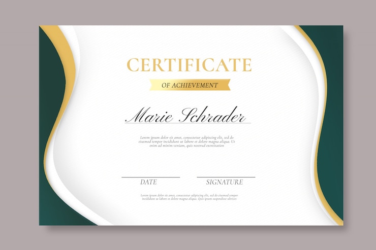 PSD gratuit modèle de diplôme moderne