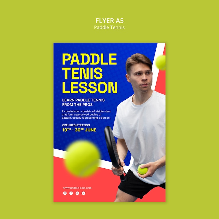 PSD gratuit modèle d'entraînement au tennis