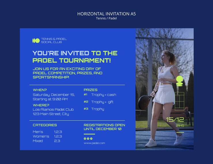 PSD gratuit modèle d'entraînement au tennis