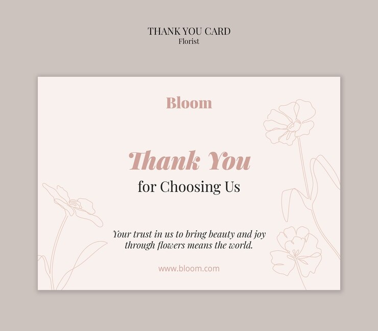 PSD gratuit modèle d'entreprise de boutique de fleurs