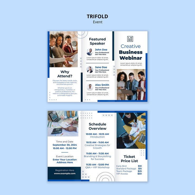 PSD gratuit modèle d'événement d'affaires de conception plate