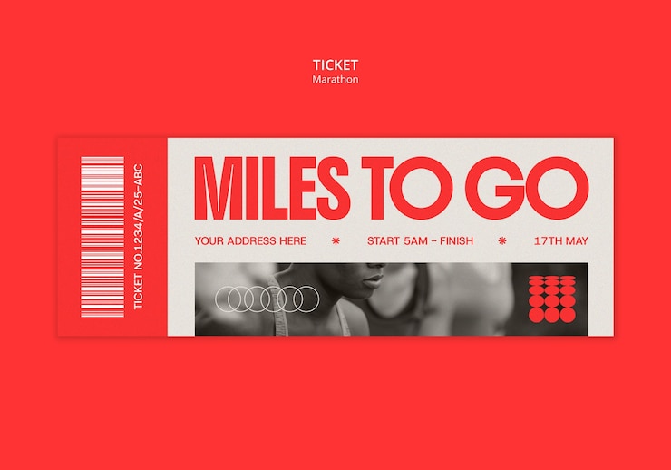 PSD gratuit modèle d'événement de marathon