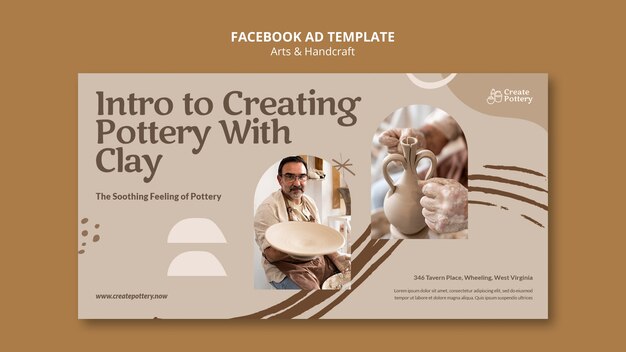 Modèle facebook arts et artisanat