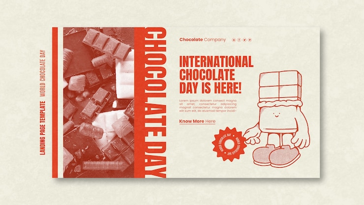 PSD gratuit modèle facebook de célébration de la journée mondiale du chocolat