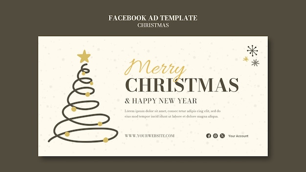 Modèle Facebook De Célébration De Noël