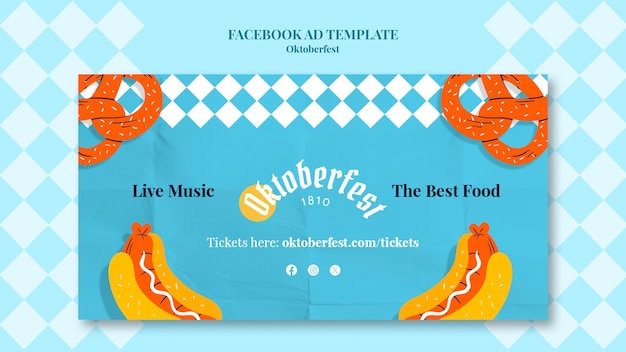 PSD gratuit le modèle de facebook de la célébration de l'oktoberfest